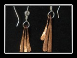 Copper Dangle 3
Hammered Copper with sterling silver plated accent