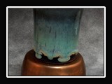 Glaze App i.  I. Matte Black (O) (SG146); Seamist (E) (SG160) 1/2; Gun Metal (H) (SG151) 1/4.		