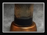 Glaze App Q.  Q. Matte Black (O) (SG146); Stone Tan (A) (SG146) 3/4; Hazelnut (F) (SG142) 1/3.			