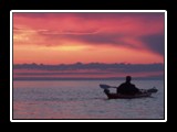 Kayaking along Lake Superior shoreline